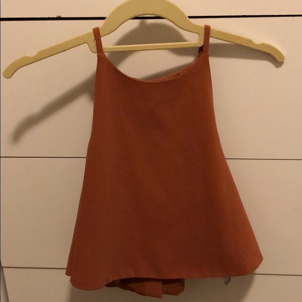 Lovers and Friends orange cropped top
